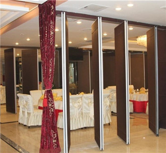 Hotel room sound insulation movable wall partition
